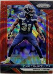 Kam Chancellor [Red Wave] Football Cards 2018 Panini Prizm Prices
