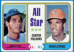 All Star Center Fielders [A. Otis, C. Cedeno] #337 Baseball Cards 1974 Topps Prices
