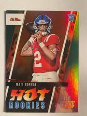 Matt Corral [End Zone] Football Cards 2022 Panini Score Hot Rookies Prices