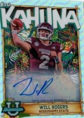 Will Rogers [Autograph] #TBK-10 Football Cards 2022 Bowman Chrome University The Big Kahuna Prices
