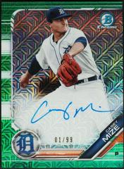 Casey Mize [Green] #CM Baseball Cards 2019 Bowman Mega Box Chrome Autographs Prices