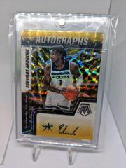 Anthony Edwards [Choice Black Gold] Basketball Cards 2021 Panini Mosaic Autographs Prices