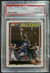 Hakeem Olajuwon #105 Basketball Cards 1992 Topps Gold Prices