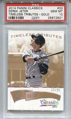 Derek Jeter [Timeless Tributes Gold] #33 Baseball Cards 2014 Panini Classics Prices