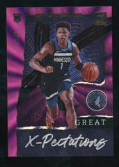 Anthony Edwards [Purple Laser] Basketball Cards 2020 Donruss Great X-Pectations Prices