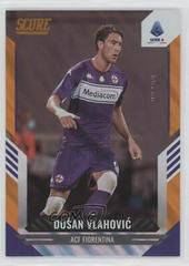 Dusan Vlahovic [Orange Lava] #20 Soccer Cards 2021 Panini Score Serie A Prices