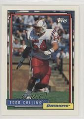 Todd Collins Football Cards 1992 Topps Prices