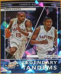 Vince Carter, Tracy McGrady [Blue Ice] Basketball Cards 2021 Panini Contenders Optic Legendary Tandems Prices