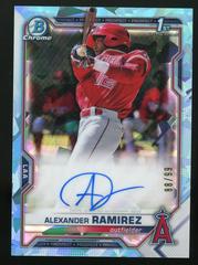 Alexander Ramirez [Aqua Refractor] Baseball Cards 2021 Bowman Sapphire Autographs Prices