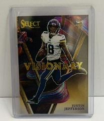 Justin Jefferson [Gold] #VIS-12 Football Cards 2022 Panini Select Visionary Prices