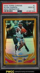 Allen Iverson [Gold Refractor] Basketball Cards 2004 Topps Chrome Prices
