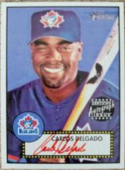 Carlos Delgado [Red Ink] Baseball Cards 2001 Topps Heritage Autographs Prices