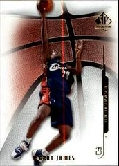 LeBron James #58 Basketball Cards 2008 SP Authentic Prices