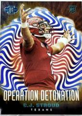 C.J. Stroud [Red Blue] #19 Football Cards 2023 Panini Illusions Operation Detonation Prices