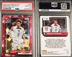 Brenden Aaronson [Optic Pink Ice] Soccer Cards 2022 Panini Donruss Prices