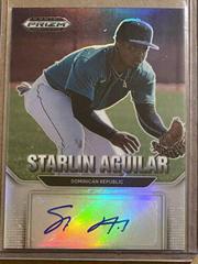 Starlin Aguilar #AU-AG Baseball Cards 2022 Panini Prizm Draft Picks Autographs Prices