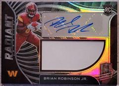 Brian Robinson Jr. #RAD-BRO Football Cards 2022 Panini Spectra Radiant Rookie Patch Signatures Prices