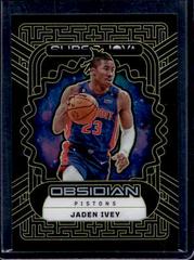 Jaden Ivey [Yellow] #9 Basketball Cards 2022 Panini Obsidian Supernova Prices