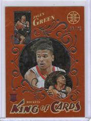 Jalen Green [Orange] Basketball Cards 2021 Panini Illusions King of Cards Prices