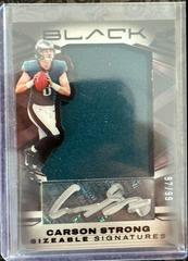 Carson Strong #SSR-CST Football Cards 2022 Panini Black Sizeable Signatures Rookie Jersey Prices