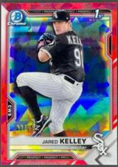 Jared Kelley [Red Refractor] Baseball Cards 2021 Bowman Sapphire Prices