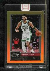 Jayson Tatum [Gold] #54 Basketball Cards 2020 Panini One and One Prices
