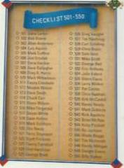Checklist #501-600 Baseball Cards 1991 Upper Deck Prices