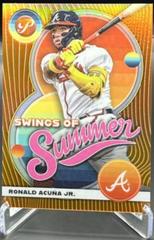 Ronald Acuna Jr. [Orange] #SS-2 Baseball Cards 2023 Topps Pristine Swings of Summer Prices