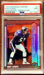 Ray Lewis [Interstate Refractor] #27 Football Cards 1999 Bowman Chrome Prices
