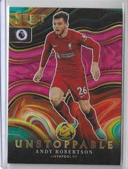 Andy Robertson [Pink] #7 Soccer Cards 2022 Panini Select Premier League Unstoppable Prices