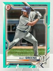 Riley Greene [Aqua] #BD-107 Baseball Cards 2021 Bowman Draft Prices