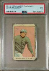 John McGraw Baseball Cards 1915 E106 American Caramel Prices