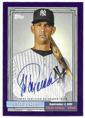 Jorge Posada [Purple] #72DB-JP Baseball Cards 2022 Topps Archives 1992 MLB Debut Autographs Prices
