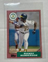 Rickey Henderson [Mini Red] #87-29 Baseball Cards 2017 Topps 1987 Prices