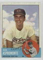 Bob Aspromonte #45 Baseball Cards 1963 Topps Prices