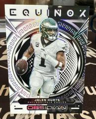 Jalen Hurts [Purple Electric Etch] #20 Football Cards 2023 Panini Obsidian Equinox Prices