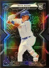 Seiya Suzuki [Yellow] #5 Baseball Cards 2022 Panini Chronicles Obsidian Prices