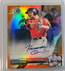 Heath Quinn [Orange Refractor] #CPA-HQ Baseball Cards 2017 Bowman Chrome Prospects Autographs Prices