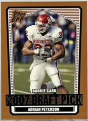 Adrian Peterson #135 Football Cards 2007 Topps Draft Picks & Prospects Prices