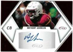 Anthony Johnson #A-AJ2 Football Cards 2023 Sage Autographs Prices
