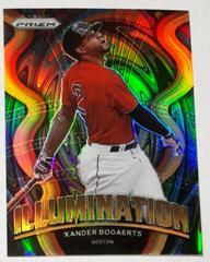 Xander Bogaerts [Neon Orange Prizm] Baseball Cards 2022 Panini Prizm Illumination Prices