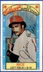 Jim Rice Baseball Cards 1979 Kellogg's Prices