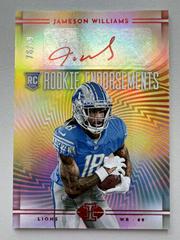 Jameson Williams [Red] #RE-JW Football Cards 2022 Panini Illusions Rookie Endorsements Autographs Prices