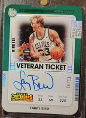 Larry Bird [Stub] Basketball Cards 2021 Panini Contenders Veteran Ticket Autograph Prices