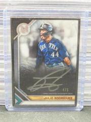 Julio Rodriguez [Black] #MFA-JR Baseball Cards 2023 Topps Museum Collection Framed Autographs Prices