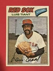 Luis Tiant Baseball Cards 1977 Topps Cloth Stickers Prices