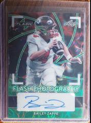 Bailey Zappe [Kaleidoscope Green] Football Cards 2022 Leaf Flash Photography Autographs Prices
