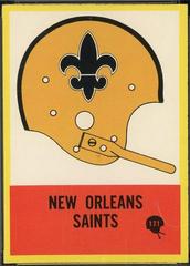New Orleans Saints [Insignia Teams Back] #121 Football Cards 1967 Philadelphia Prices