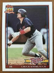 Chuck Knoblauch #69T Baseball Cards 1991 Topps Traded Prices