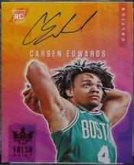 Carsen Edwards [Ruby] #FP-CED Basketball Cards 2019 Panini Court Kings Fresh Paint Autographs Prices